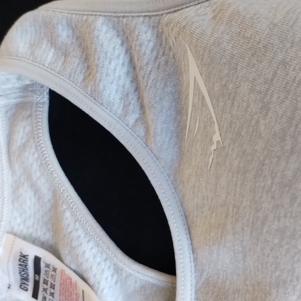 Gymshark Vital Seamless 2.0 Light Grey Marl Sports Bra Medium - Large - Picture 5 of 8